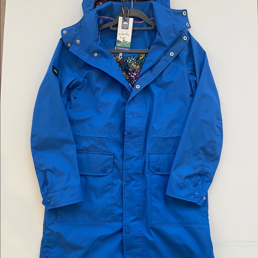 NWT Joules Blue Raincoat Size US 6